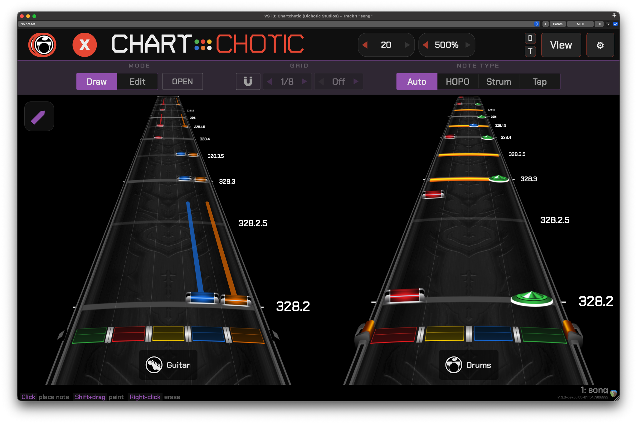 Chartchotic plugin UI