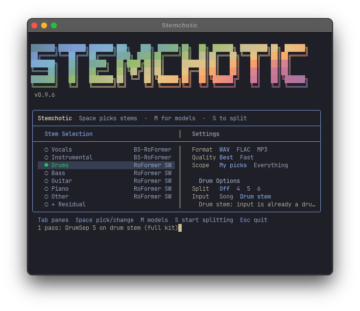Stemchotic plugin UI